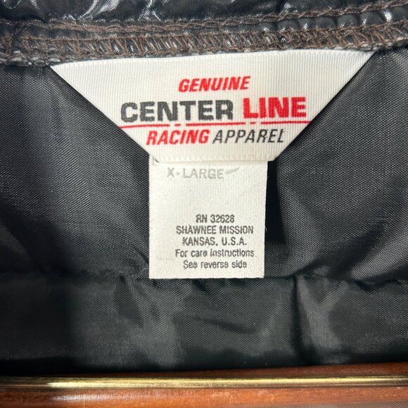 Vintage Center Line Racing Apparel Puffer Vest X-Large Nylon/Polyester Black - Picture 4 of 13